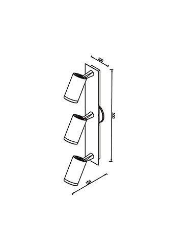 Candil C965/3 Nm Tempano 3 X Gu10...